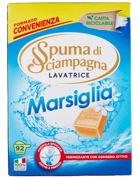 Spuma Di Sciampagna Detersivo Lavatrice In Polvere - Fusto 4140g - Marsiglia